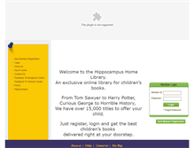 Tablet Screenshot of homelibrary.hippocampus.in